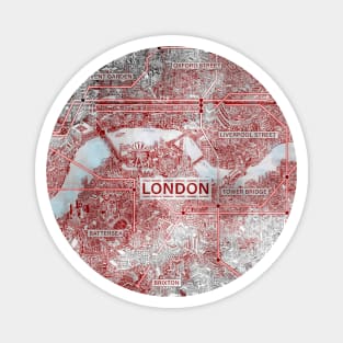 Vintage old London map Magnet